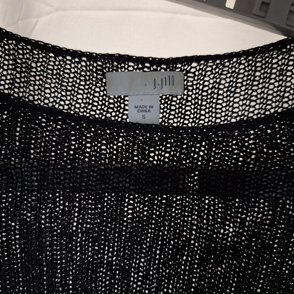 Black Sheer Knit Top - Picture 2 of 5